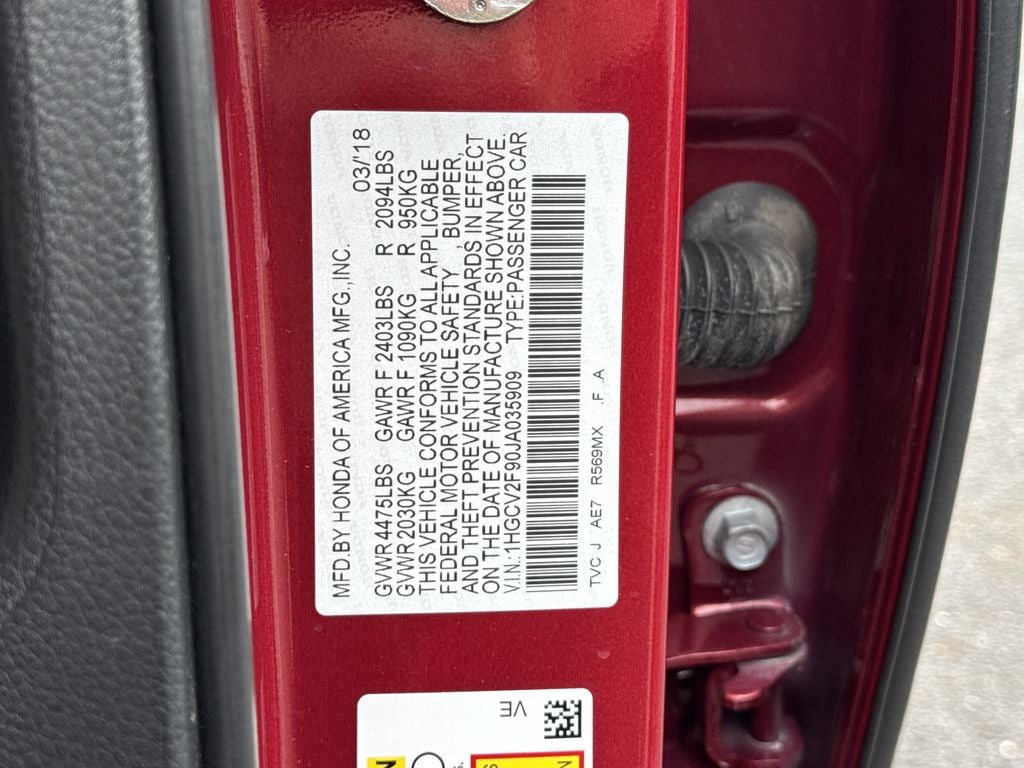 2018 Honda Accord Touring 2.0T