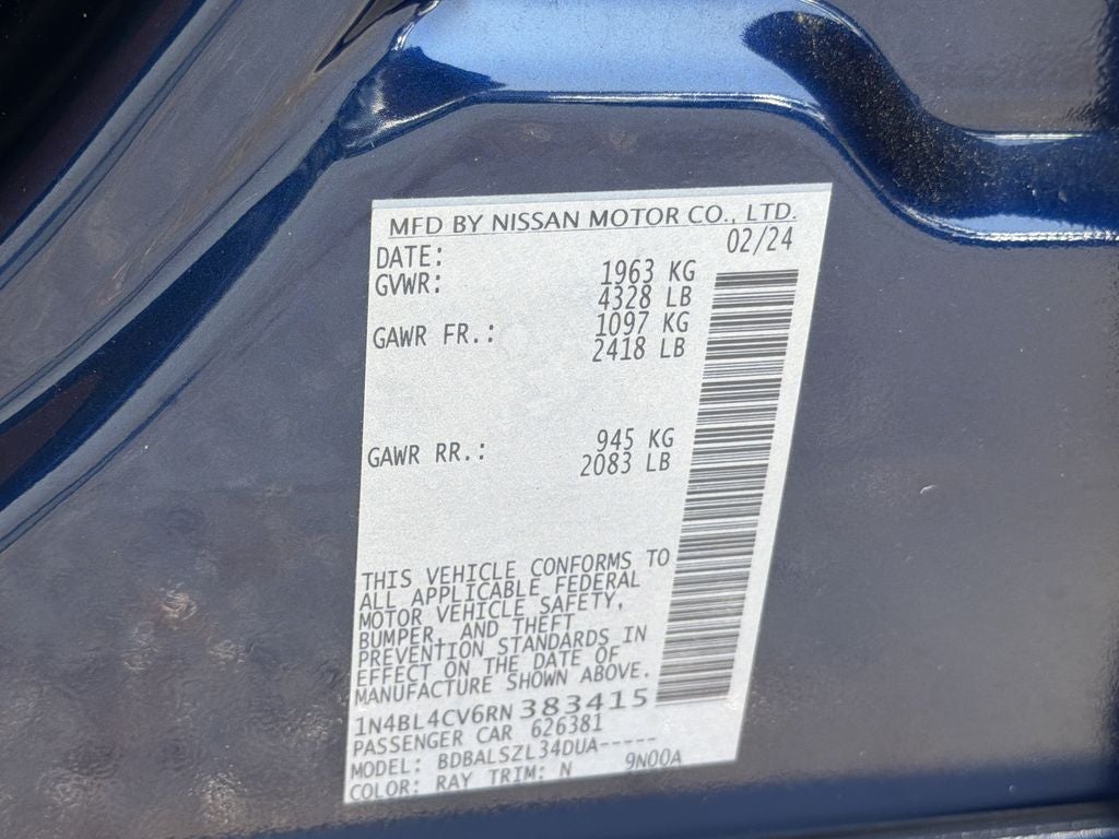 2024 Nissan Altima 2.5 SR