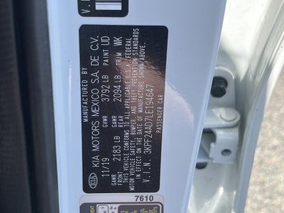 2020 Kia Forte LXS