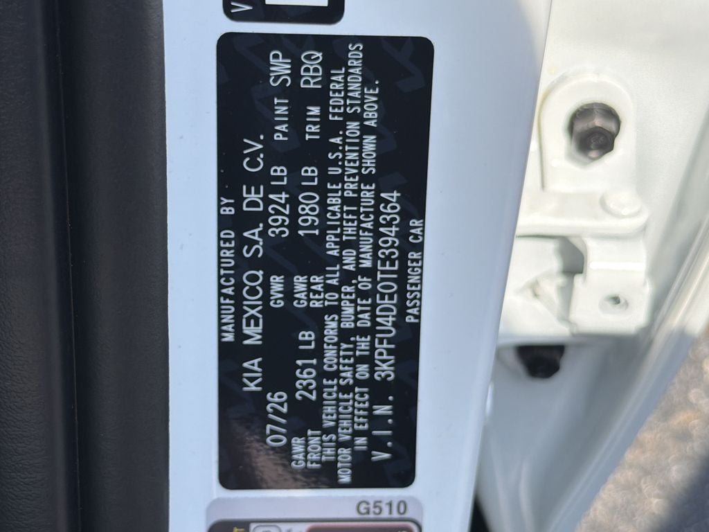 2026 Kia K4 EX