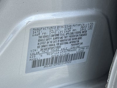 2017 Nissan Sentra SV