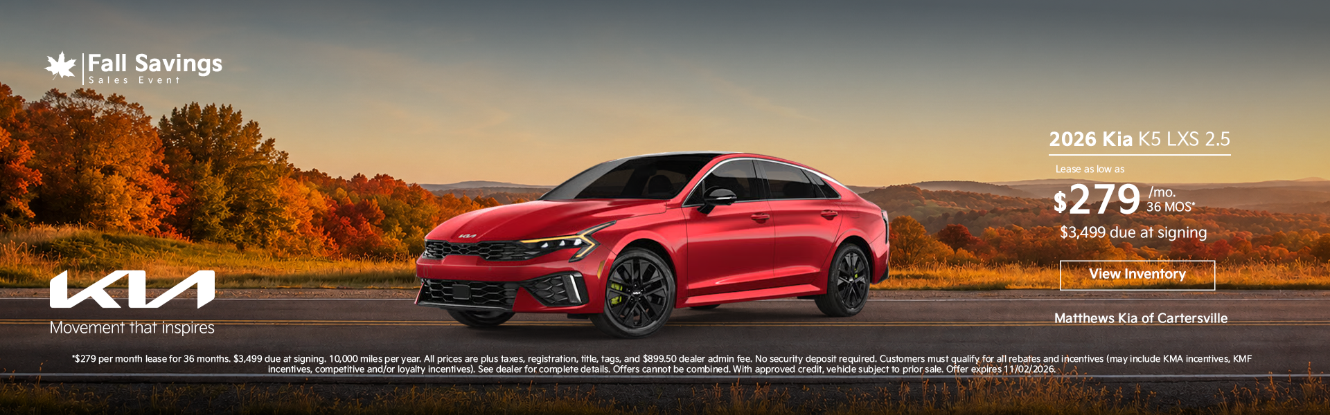 Fall Savings Sales Event