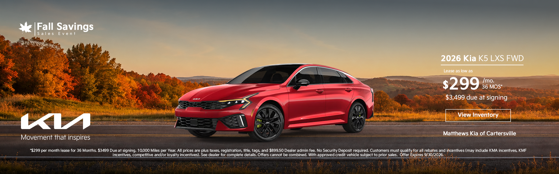 Fall Savings Sales Event