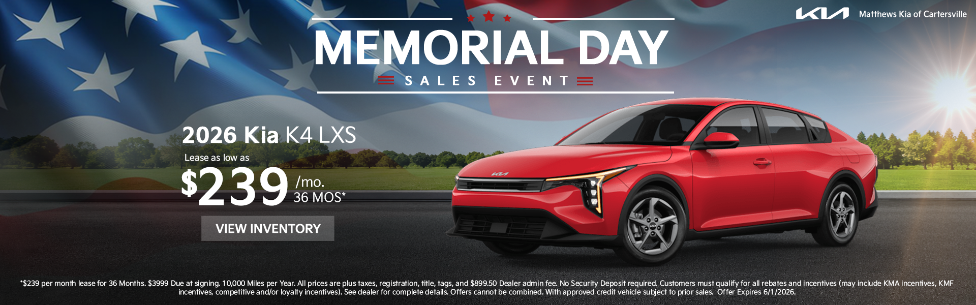 Memorial Day Sales Event 