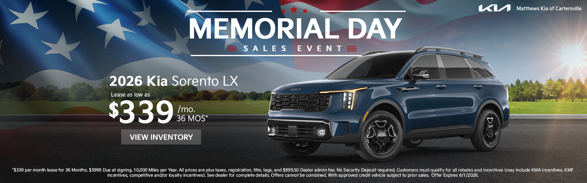 Memorial Day Sales Event