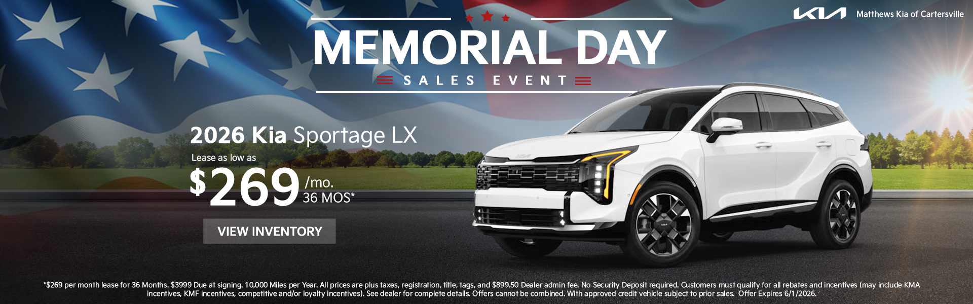 Memorial Day Sales Event